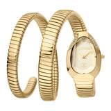 Just Cavalli Serpente Metallica Gold Dial Gold Steel Strap Watch for Women - JC1L209M0035 Authentic Buy Shop Now