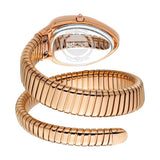 Just Cavalli Serpente Metallica White Dial Rose Gold Steel Strap Watch for Women - JC1L223M0045 Authentic Buy Shop Now