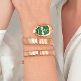 Just Cavalli Cosenza Green Dial Rose Gold Steel Strap Watch for Women - JC1L232M0045 Authentic Buy Shop Now