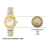 Versace Daphnis White Dial Two Tone Steel Strap Watch for Women - VEOCA0324 Authentic Buy Shop Now