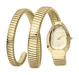 Just Cavalli Serpente Metallica Gold Dial Gold Steel Strap Watch for Women - JC1L209M0035 Authentic Buy Shop Now