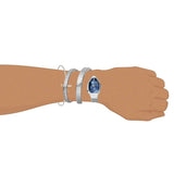 Just Cavalli Serpente Metallica Blue Dial Silver Steel Strap Watch for Women - JC1L209M0025 Authentic Buy Shop Now