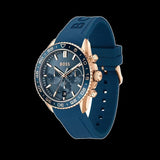 Hugo Boss Runner Chronograph Blue Dial Blue Silicone Strap Watch for Men - 1514169 Authentic Buy Shop Now