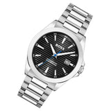 Hugo Boss Strike Black Dial Silver Steel Strap Watch for Men - 1514170 Authentic Buy Shop Now