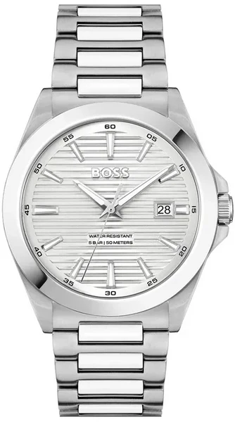 Hugo Boss Strike Silver Dial Silver Steel Strap Watch for Men - 1514176 Authentic Buy Shop Now
