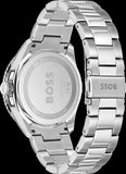 Hugo Boss Runner 3H Light Blue Dial Silver Steel Strap Watch for Men - 1514207 Authentic Buy Shop Now
