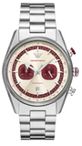 Emporio Armani Racer Chronograph White Dial Silver Steel Strap Watch for Men - AR11645 Authentic Buy Shop Now