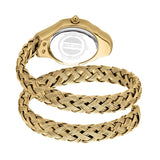 Just Cavalli Twined Mother of Pearl Dial Gold Steel Strap Watch for Women - JC1L305M0025 Authentic Buy Shop Now