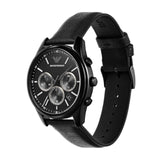 Emporio Armani Antonio Chronograph Black Dial Black Leather Strap Watch for Men - AR11583 Authentic Buy Shop Now