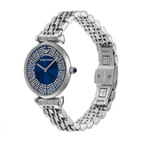 Emporio Armani Gianni T-Bar Blue Dial Silver Steel Strap Watch for Women - AR11627 Authentic Buy Shop Now