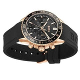 Hugo Boss Runner Chronograph Black Dial Black Silicone Strap Watch for Men - 1514168 Authentic Buy Shop Now