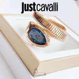 Just Cavalli Glam Evo 4 Blue Dial Rose Gold Steel Strap Watch for Women - JC1L229M0055 Authentic Buy Shop Now