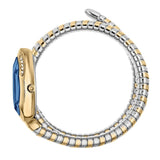 Just Cavalli Glam Evo 9 Blue Dial Two Tone Steel Strap Watch for Women - JC1L224M0075 Authentic Buy Shop Now