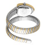 Just Cavalli Lady Snake Silver Dial Two Tone Steel Strap Watch for Women - JC1L249M0055 Authentic Buy Shop Now