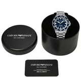 Emporio Armani Sea Explorer Blue Dial Silver Steel Strap Watch for Men - AR60087 Authentic Buy Shop Now