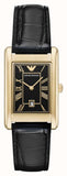 Emporio Armani Gino Black Dial Black Leather Strap Watch for Men - AR11666 Authentic Buy Shop Now