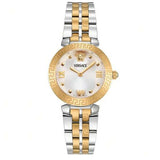 Versace Daphnis White Dial Two Tone Steel Strap Watch for Women - VEOCA0324 Authentic Buy Shop Now