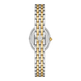 Tory Burch Oval White Dial Two Tone Steel Strap Watch for Women - TBW6033 Authentic Buy Shop Now