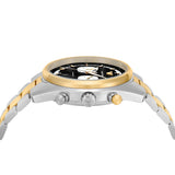 Emporio Armani Racer Chronograph Black Dial Two Tone Steel Strap Watch for Men - AR11678 Authentic Buy Shop Now