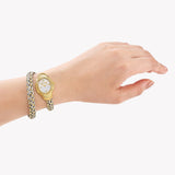 Just Cavalli Twined Mother of Pearl Dial Two Tone Steel Strap Watch for Women - JC1L305M0055 Authentic Buy Shop Now