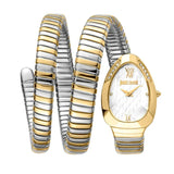 Just Cavalli Glam Evo 9 White Dial Two Tone Steel Strap Watch for Women - JC1L224M0065 Authentic Buy Shop Now