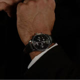 Hugo Boss Avery Chronograph Black Dial Black Leather Strap Watch for Men - 1514211 Authentic Buy Shop Now