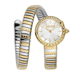 Just Cavalli Enchanting Silver Dial Two Tone Steel Strap Watch for Women - JC1L301M0065 Authentic Buy Shop Now