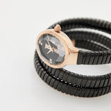 Just Cavalli Snake Black Dial Black Steel Strap Watch for Women - JC1L269M0075 Authentic Buy Shop Now