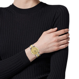Versace Reve Analog Gold Dial Two Tone Steel Strap Watch for Women - VE8B00324 Authentic Buy Shop Now