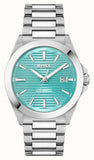 Hugo Boss Strike Turquoise Blue Dial Silver Steel Strap Watch for Men - 1514171 Authentic Buy Shop Now