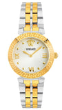 Versace Daphnis White Dial Two Tone Steel Strap Watch for Women - VEOCA0324 Authentic Buy Shop Now