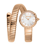 Just Cavalli Enchanting White Dial Rose Gold Steel Strap Watch for Women - JC1L301M0045 Authentic Buy Shop Now
