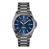 Hugo Boss Strike Blue Dial Gunmetal Grey Steel Strap Watch for Men - 1514175 Authentic Buy Shop Now