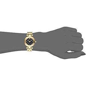 Tory Burch Classic T Black Dial Gold Steel Strap Watch for Women - TBW9010 Authentic Buy Shop Now