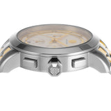 Tory Burch Classic Chronograph White Dial Two Tone Steel Strap Watch for Women - TBW1034 Authentic Buy Shop Now