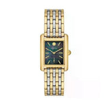 Tory Burch Eleanor Mother of Pearl Black Dial Two Tone Steel Strap Watch for Women - TBW1084 Authentic Buy Shop Now