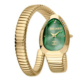 Just Cavalli Serpente Metallica Green Dial Gold Steel Strap Watch for Women - JC1L208M0045 Authentic Buy Shop Now