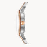 Tory Burch Collins White Dial Two Tone Steel Strap Watch for Women - TBW1305 Authentic Buy Shop Now