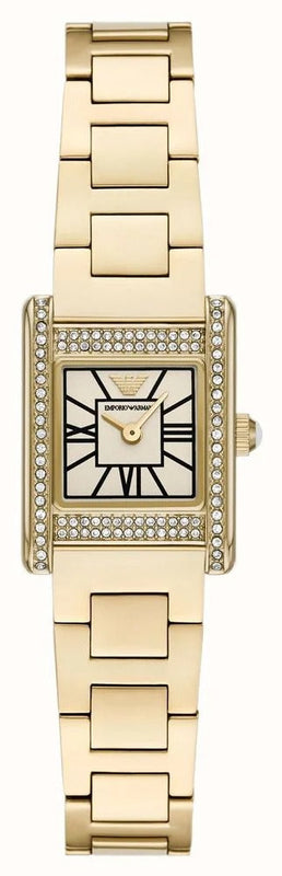 Emporio Armani Genni Crystals Gold Dial Gold Steel Strap Watch for Women - AR11663 Authentic Buy Shop Now