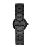 Tory Burch Reva Black Dial Black Steel Strap Watch for Women - TBW4039 Authentic Buy Shop Now