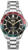 Hugo Boss Runner 3H Black Dial Silver Steel Strap Watch for Men - 1514210 Authentic Buy Shop Now