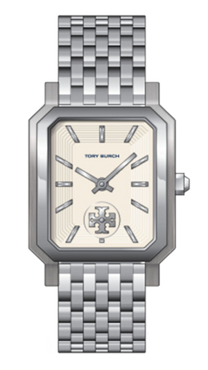 Tory Burch Robinson White Dial Silver Steel Strap Watch for Women - TBW1510 Authentic Buy Shop Now