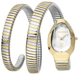Just Cavalli Glam Evo 4 White Dial Two Tone Steel Strap Watch for Women - JC1L209M0065 Authentic Buy Shop Now