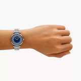 Emporio Armani Gianni T-Bar Blue Dial Silver Steel Strap Watch for Women - AR11627 Authentic Buy Shop Now