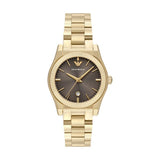 Emporio Armani Federica Brown Dial Gold Steel Strap Watch for Women - AR11700 Authentic Buy Shop Now