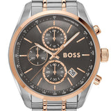 Hugo Boss Grand Prix Chronograph Grey Dial Two Tone Steel Strap Watch for Men - 1514252 Authentic Buy Shop Now
