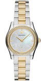 Emporio Armani Federica Mother of Pearl Dial Two Tone Steel Strap Watch for Women - AR11559 Authentic Buy Shop Now