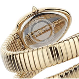 Just Cavalli Serpente Metallica White Dial Gold Steel Strap Watch for Women - JC1L208M0035 Authentic Buy Shop Now