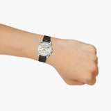 Hugo Boss Skytraveller Chronograph Silver Dial Black Leather Strap Watch for Men - 1514147 Authentic Buy Shop Now