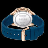 Hugo Boss Runner Chronograph Blue Dial Blue Silicone Strap Watch for Men - 1514169 Authentic Buy Shop Now